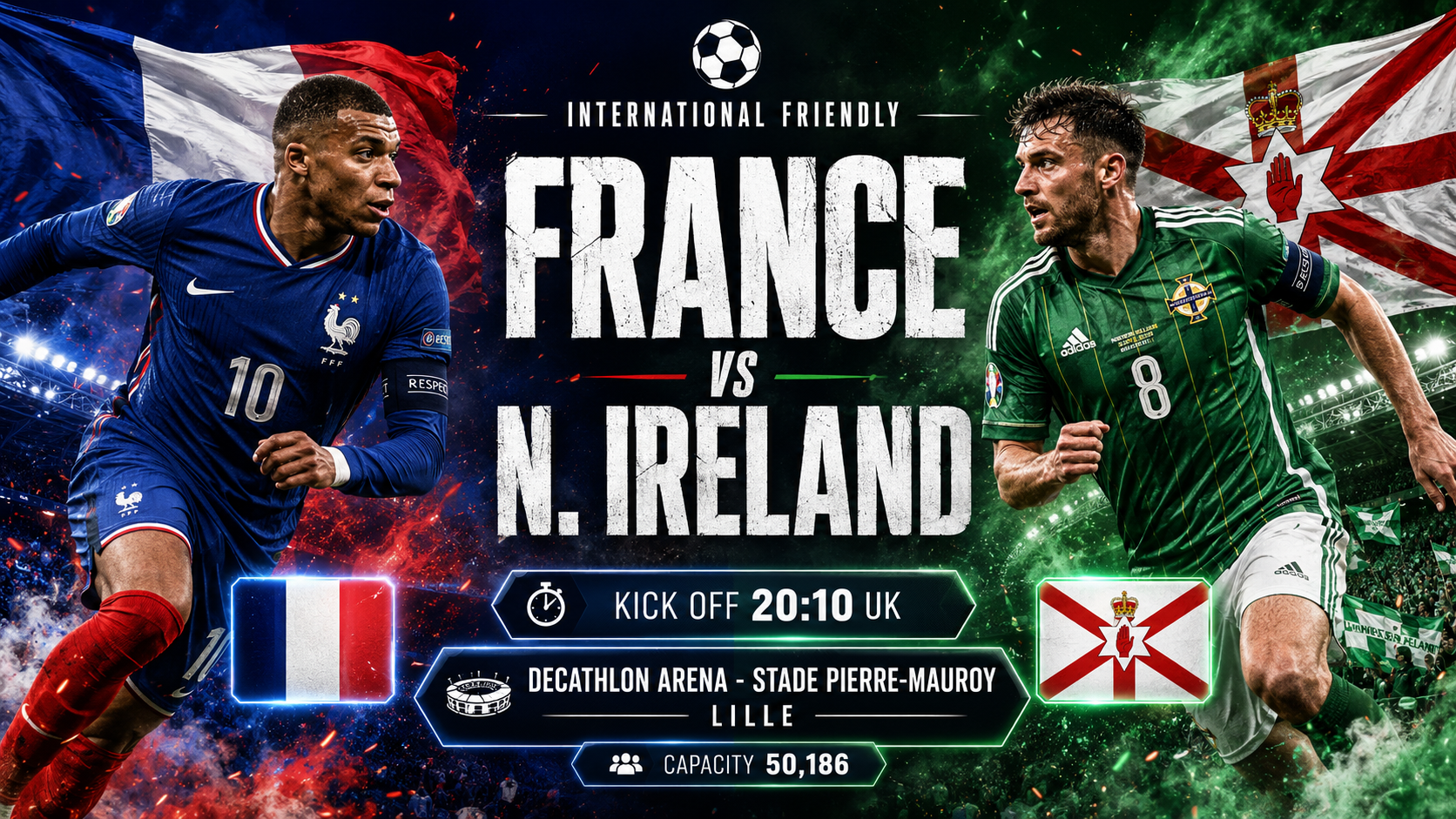 Francia - Irlanda del Nord : Ultimo collaudo per la capolista del ranking FIFA prima del Mondiale