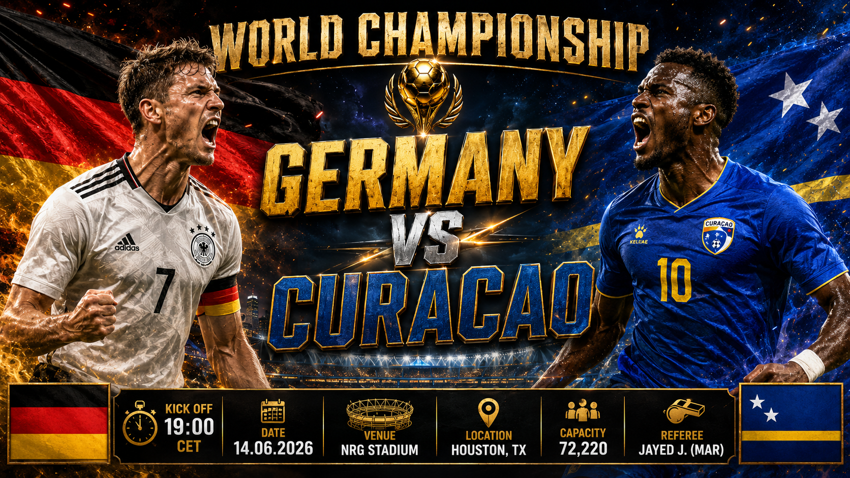 Germania - Curaçao : Il gigante del calcio affila le armi contro lo storico debuttante caraibico