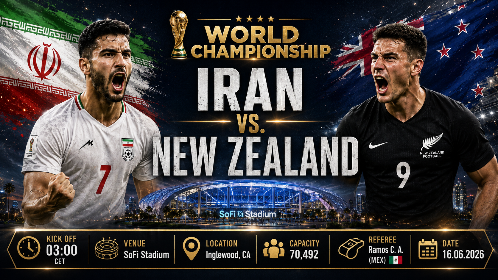 Iran - Nuova Zelanda : Odissea logistica per il Team Melli contro l'outsider oceanico